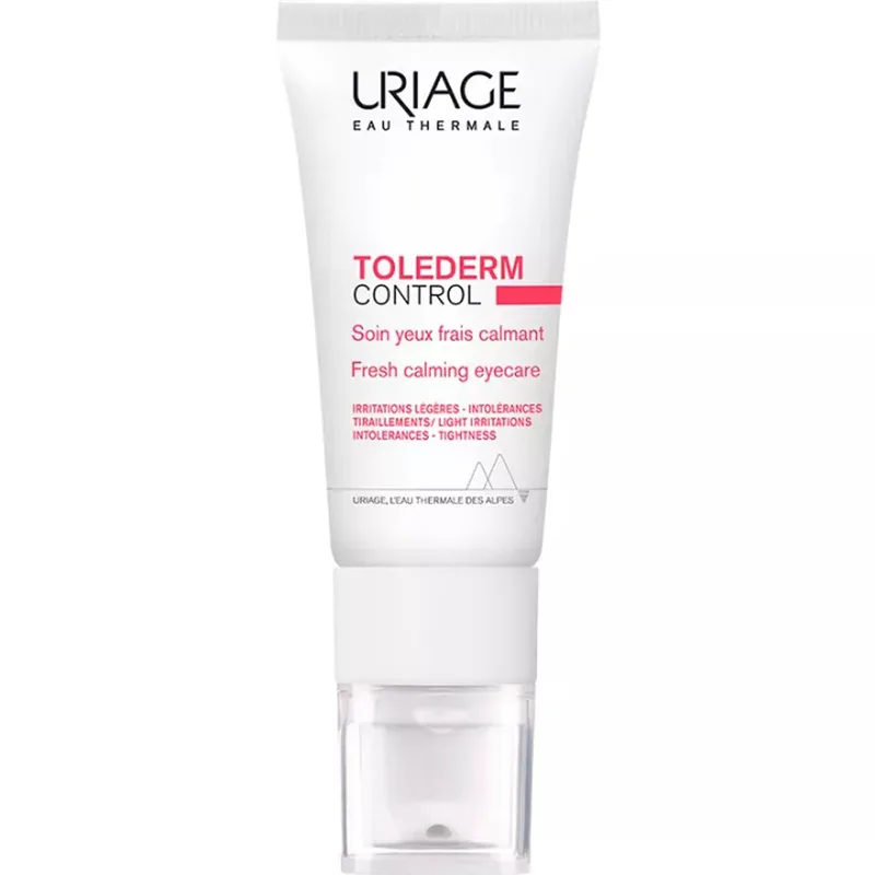 Uriage Tolederm Control Fresh Calming Eyecare Καταπραϋντική Κρέμα Ματιών Ελαφριάς Υφής που Ενυδατώνει τη Δυσανεκτική & Αλλεργική Επιδερμίδα 15ml
