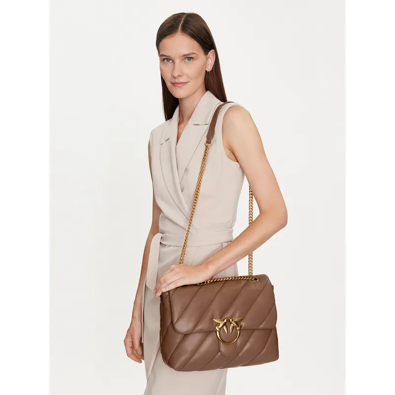 Τσάντα PINKO Love Big Puff Cl . AI 23-24 PLTT 100037 A0F2 Καφέ
