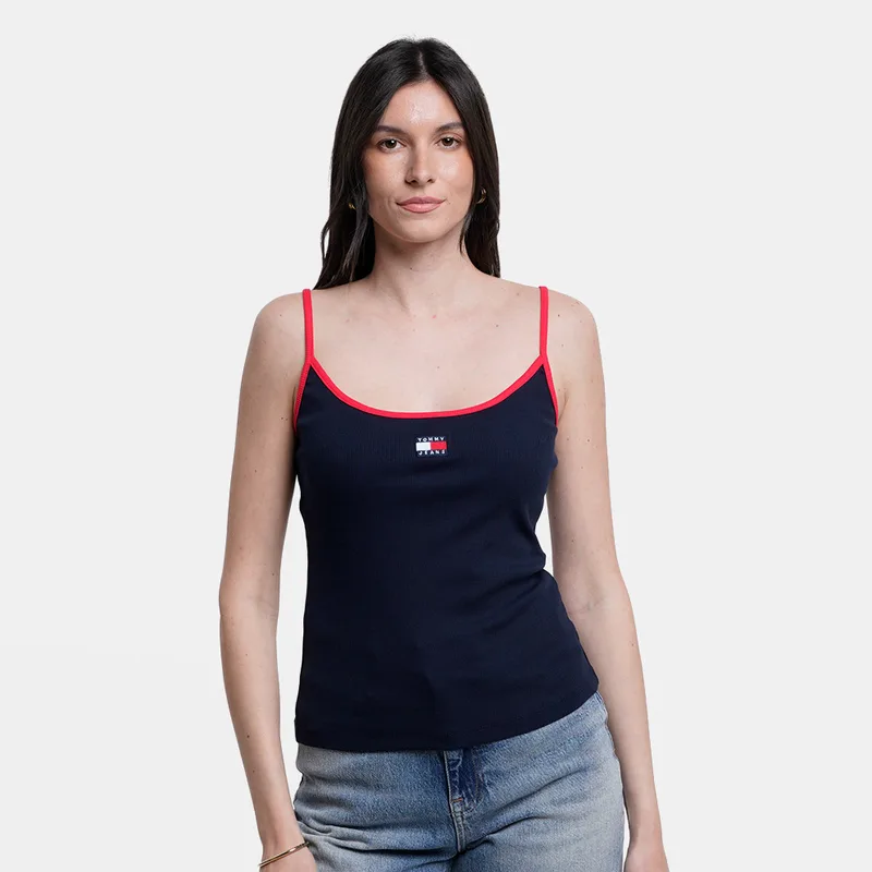 Tommy Jeans Badge Strappy Γυναικείο Αμάνικο T-Shirt (9000271033_75502)