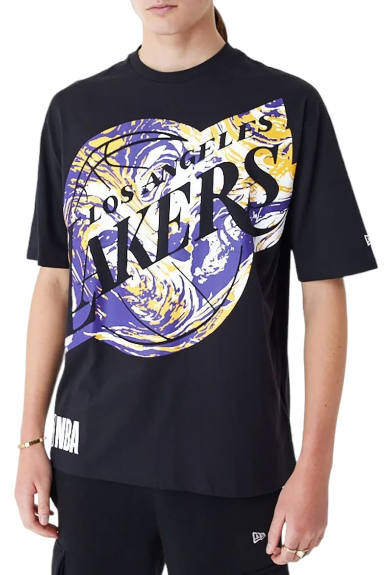 Μπλούζα Κοντομάνικη New Era Nba Aop Iinfill Os Loslak 60435412-001 Ανδρικό