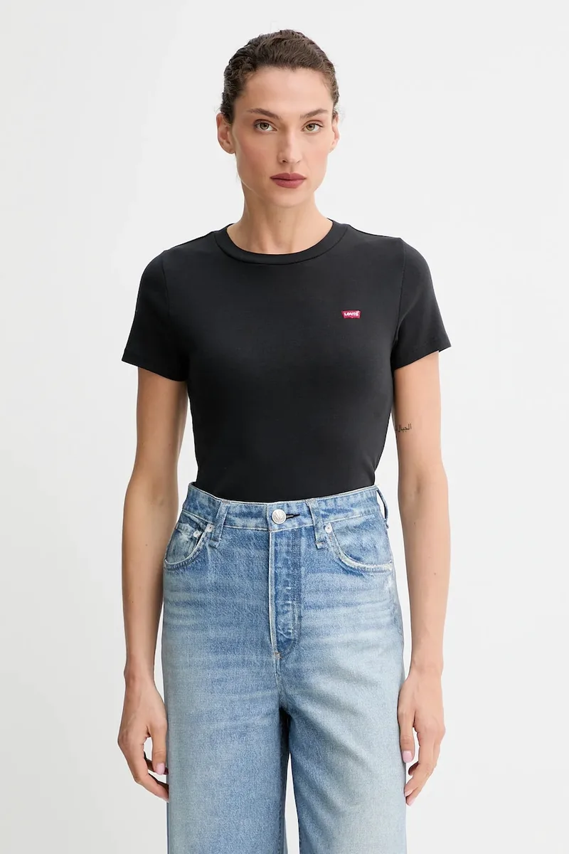 Βαμβακερό μπλουζάκι Levi's 2-pack