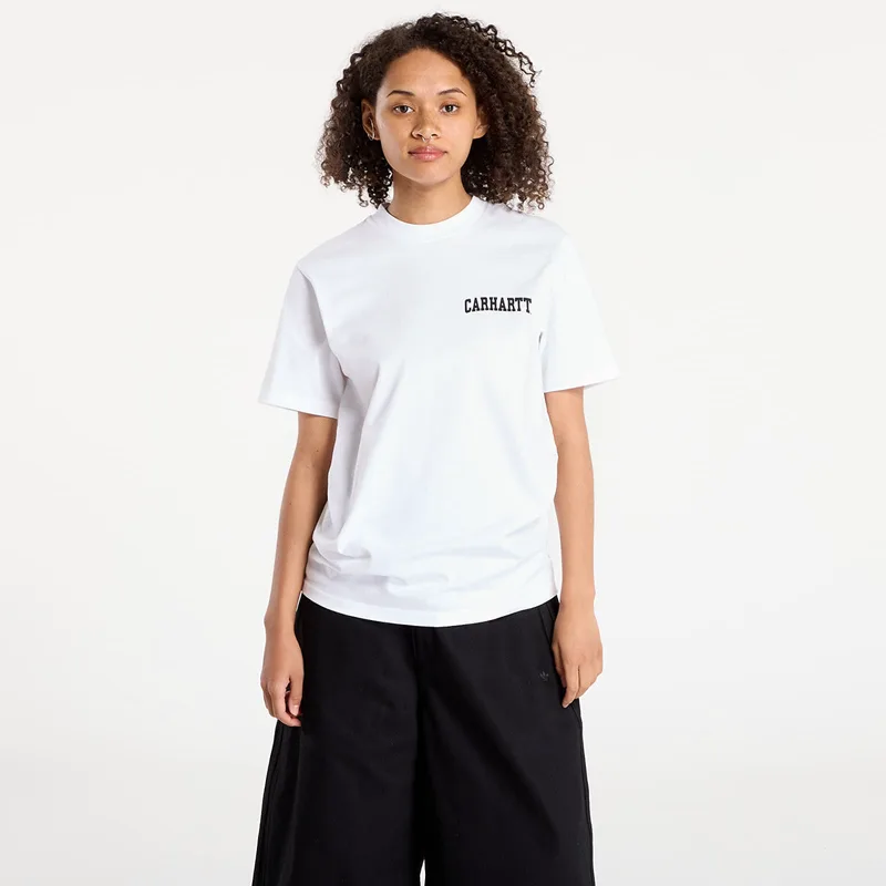 T-shirt Carhartt WIP S/S University Script T-Shirt UNISEX White/ Black XS