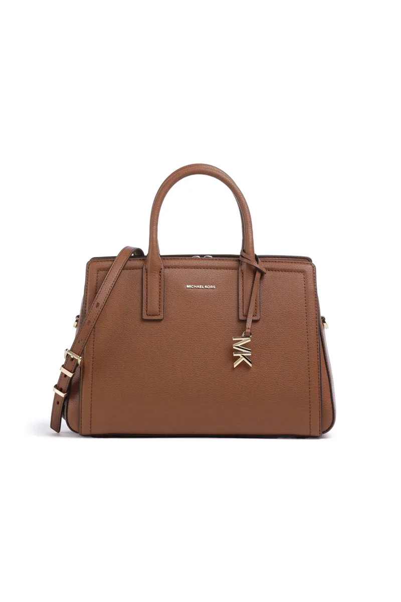 Michael Kors γυναικεία δερμάτινη τσάντα χειρός με μεταλλικό λογότυπο "Laila" - 30R5G9IS6L Ταμπά