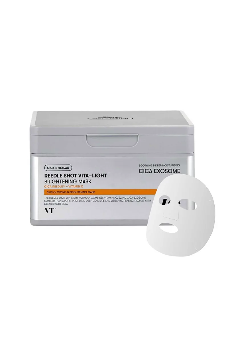 VT Reedle Shot Vita-Light Brightening Mask - Μάσκες Καθημερινής Χρήσης Με Λευκαντικά Συστατικά (30 τεμάχια) - 8803463006242