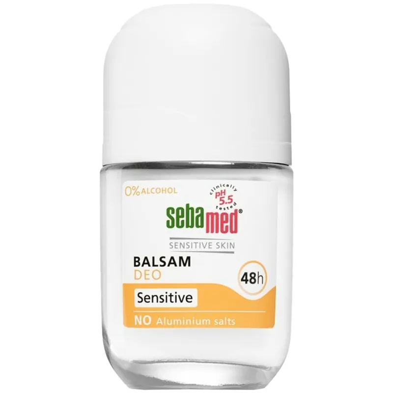 Sebamed Balsam Sensitive Deodorant Roll-on 48h Αποσμητικό Roll-On Κατάλληλο για Ευαίσθητη Επιδερμίδα 50ml