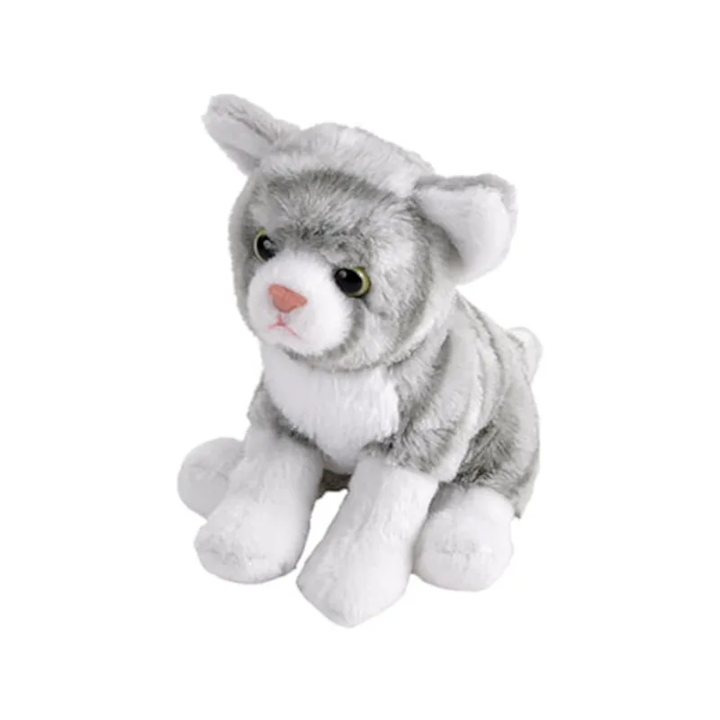 Λούτρινο Wild Republic Pocketkins Grey Tabby Γκρι Ταμπί Γάτα 13cm