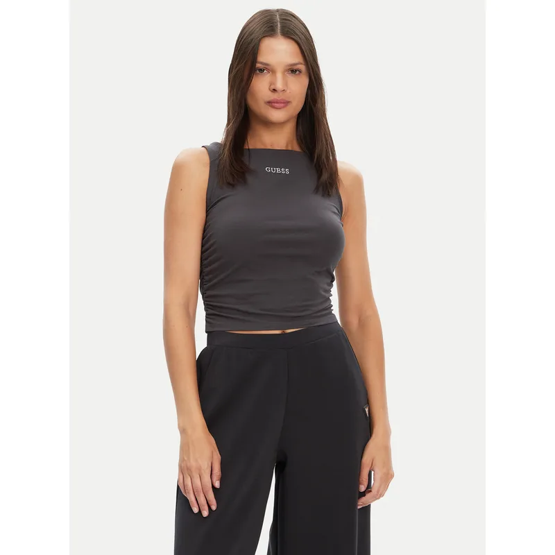 Guess Τοπ V5YP00 J1314 Γκρι Slim Fit