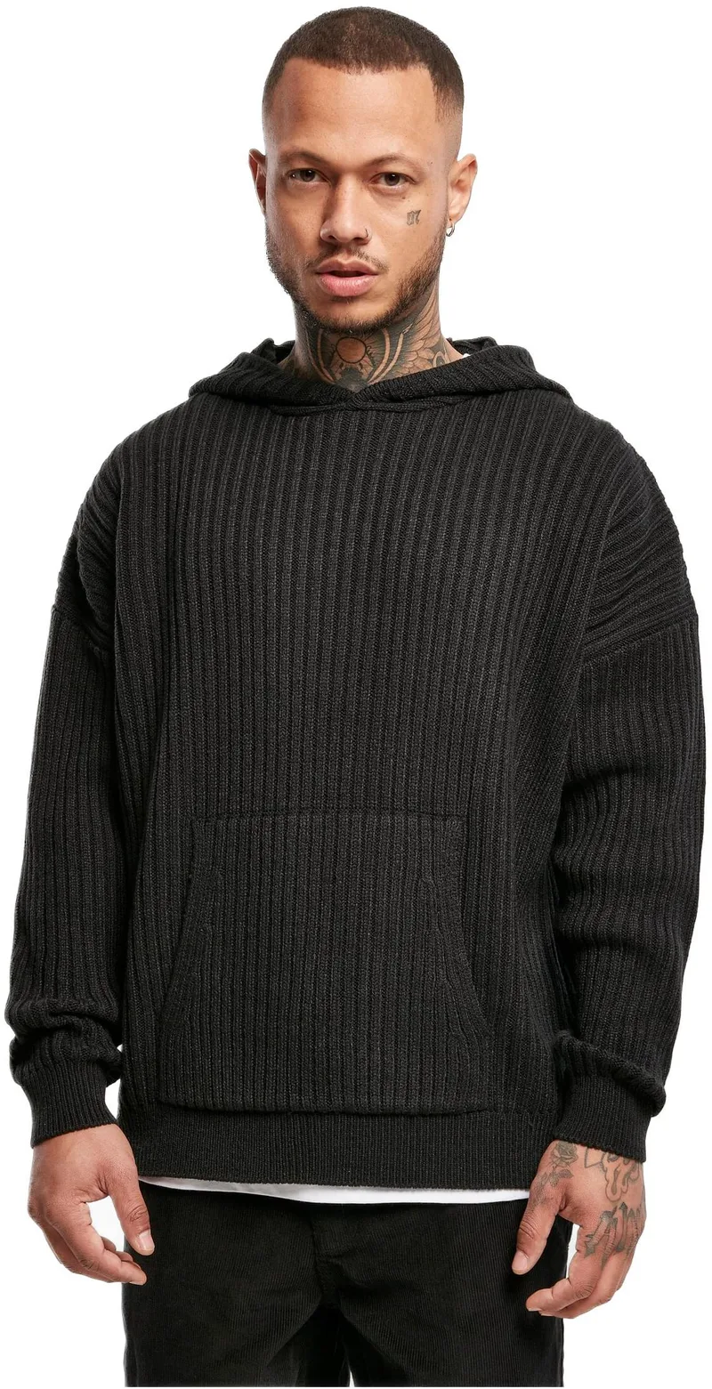 Πλεκτό Φούτερ με Κουκούλα TB4677 Urban Classics Black Black