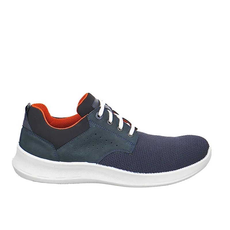 Jomos 3283989659025 Aνατομικό Δερμάτινο Comfort Casual Μπλε