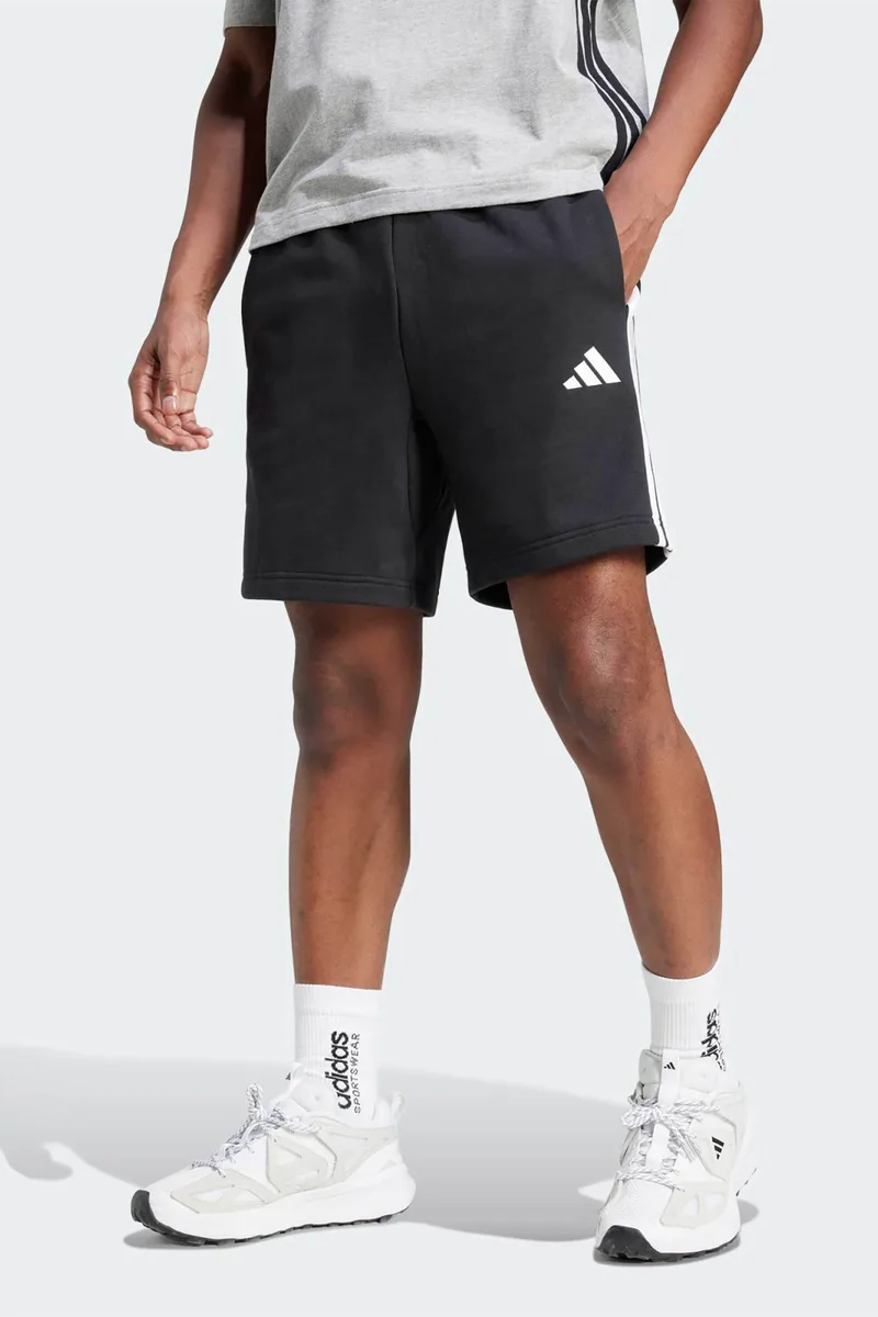 Adidas ανδρικό σορτς Standard Fit "Essentials 3-Stripes" - JE6414 Μαύρο