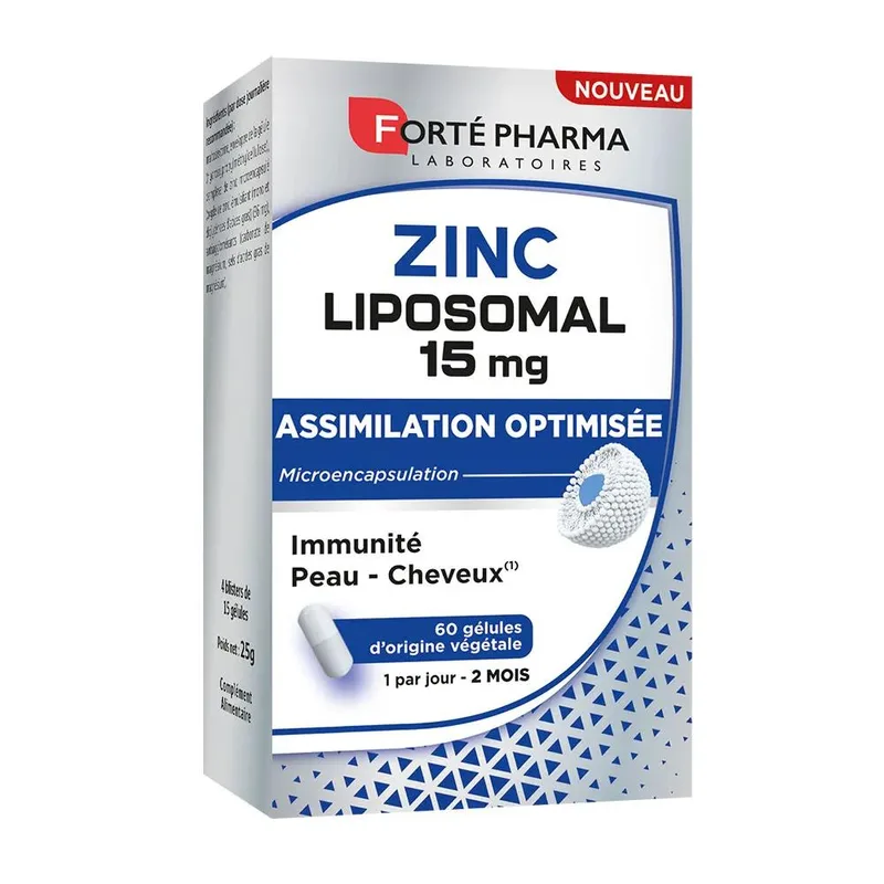 Forte Pharma Forte Royal Liposomal Zinc 15 mg Immunity Skin Hair and Nails 60 capsules