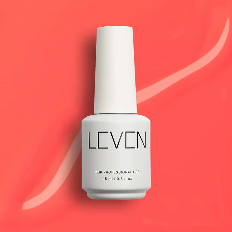 Leven | Ημιμόνιμο βερνίκι 15ml no. 133 Coral Ροζ