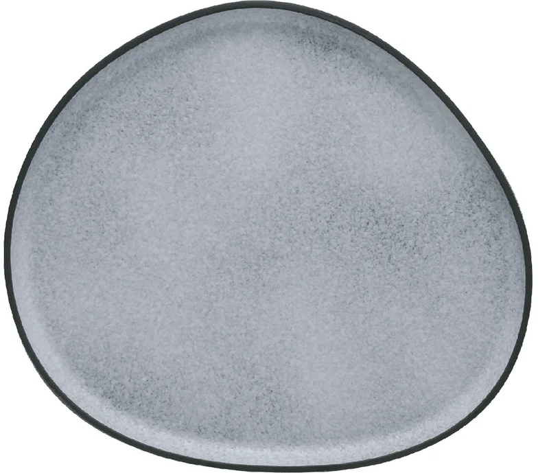 HFA Πιατέλα Πορσελάνης Στρογγυλή 34cm Iron Granite Γκρι