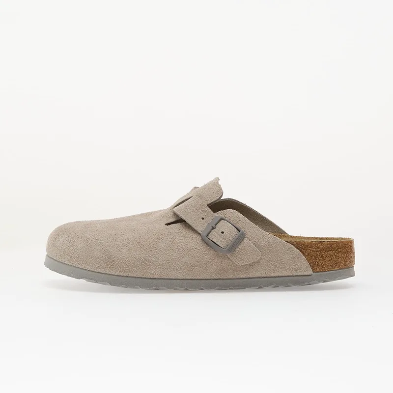 Sneakers Birkenstock Boston Soft Footbed Suede Leather Unisex Stone Coin EUR 37