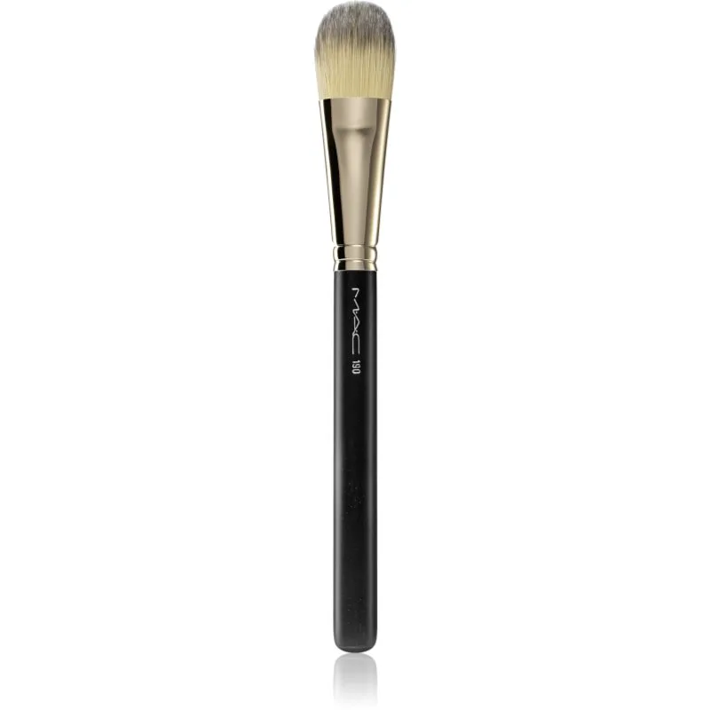 MAC Cosmetics Brush 190 Synthetic Foundation Brush επίπεδο πινέλο για μεικ απ 1 τμχ