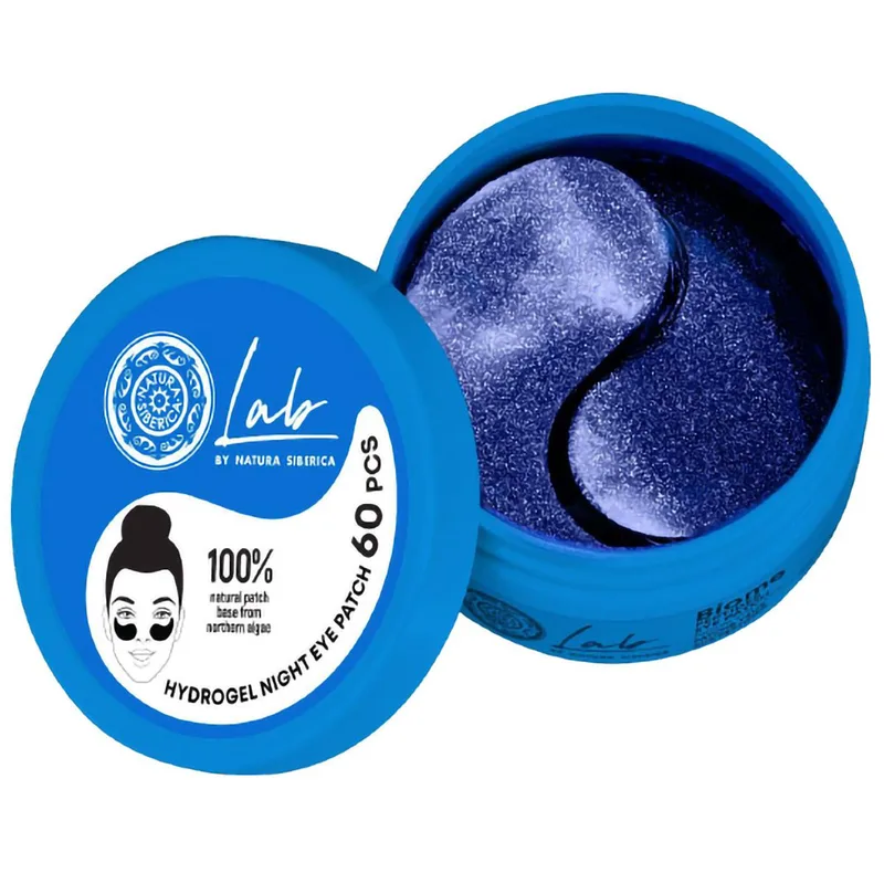 Natura Siberica Lab Biome Brightening & Hydrating Hydrogel Night Eye Patches Patches Νυκτός Ματιών για Ενυδάτωση & Λάμψη 60 Τεμάχια