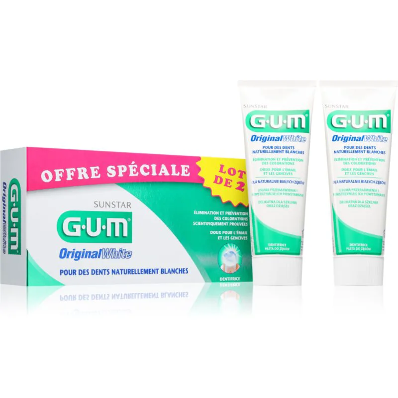G.U.M Original White Toothpaste οδοντόκρεμα 75 ml 2 τμχ
