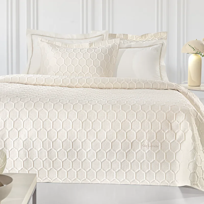 Κουβερλί King Size 250X240 Guy Laroche Hive Ecru (250x240)