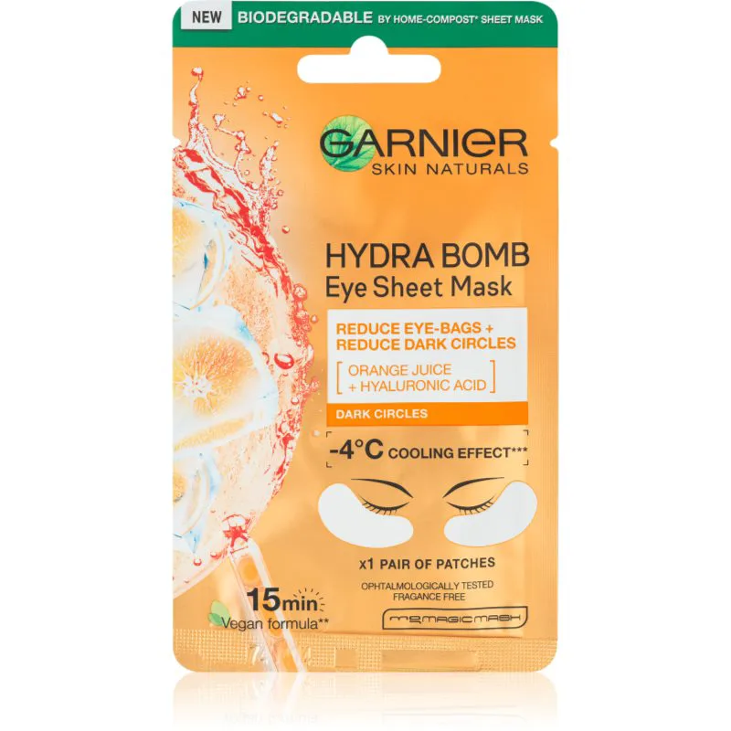 Garnier Textil Masks Hydra Bomb διεγερτική μάσκα ματιών 6 γρ