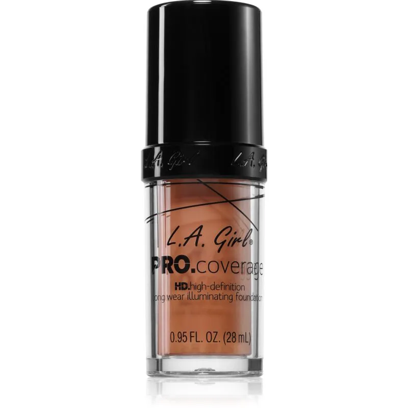 L.A. Girl Cosmetics PRO. Coverage λαμπρυντικό ρευστό μεικ απ απόχρωση Sand 28 ml