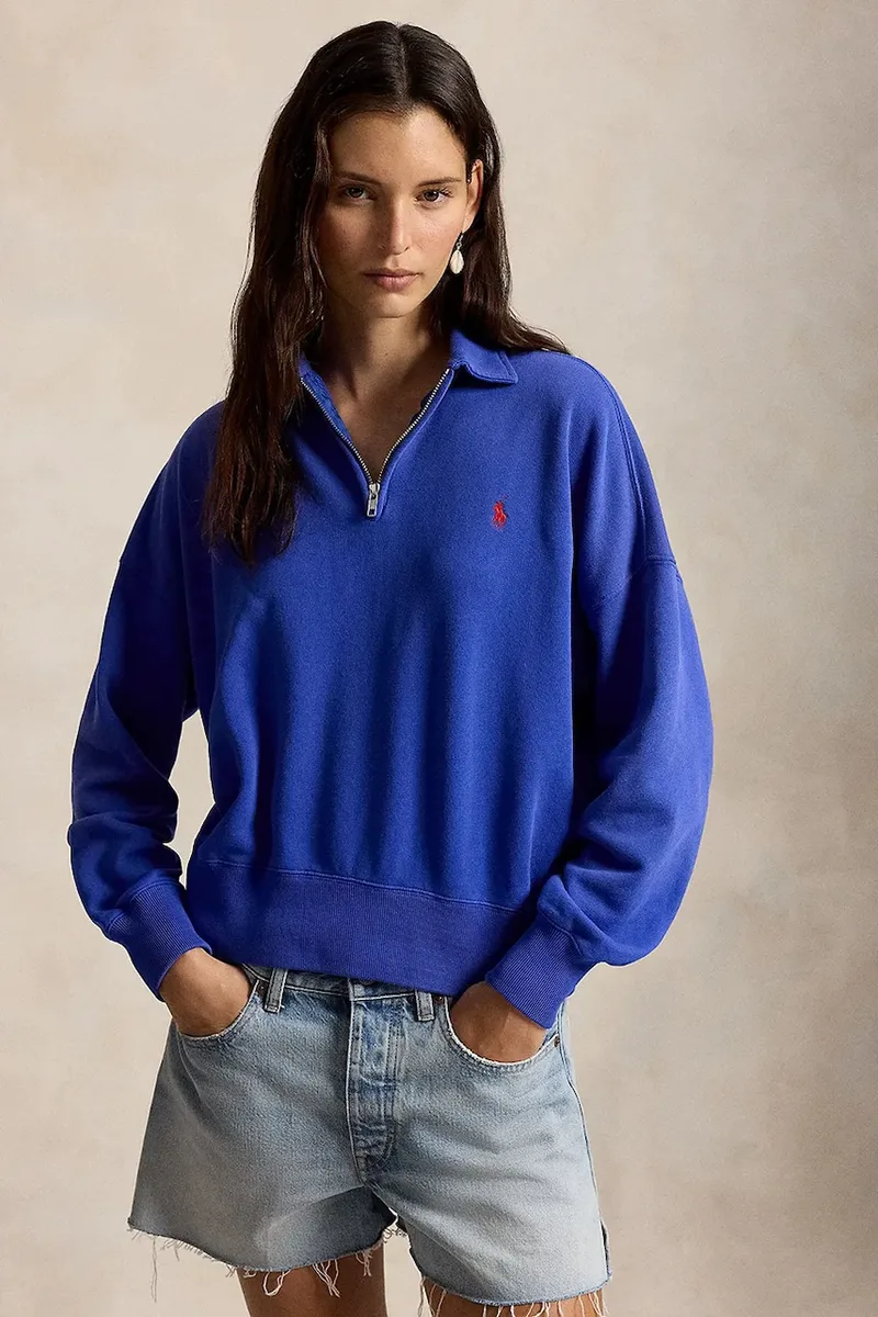 Polo Ralph Lauren Μπλούζα με κουμπιά γυναικεία βαμβακερή
