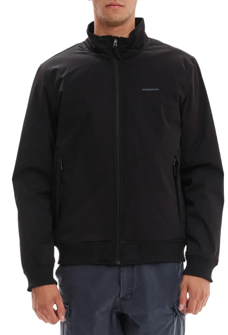 Μπουφάν Emerson Classic Bomber 232.EM10.53-BLACK Ανδρικό
