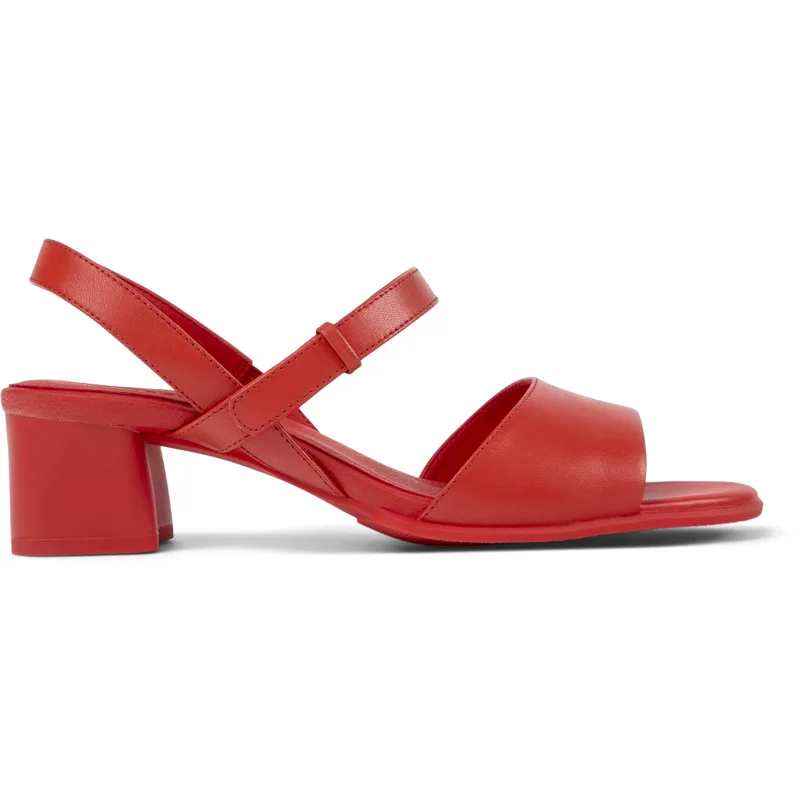 CAMPER Katie - Πέδιλα Για Γυναικεία - Κόκκινο, Μέγεθος 38, Smooth leather