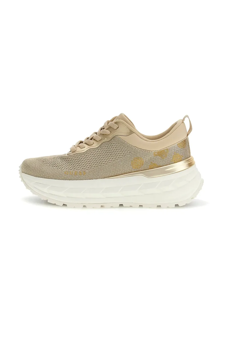 Guess γυναικεία sneakers "Runit" - FLPRN3FAB12 Χρυσό