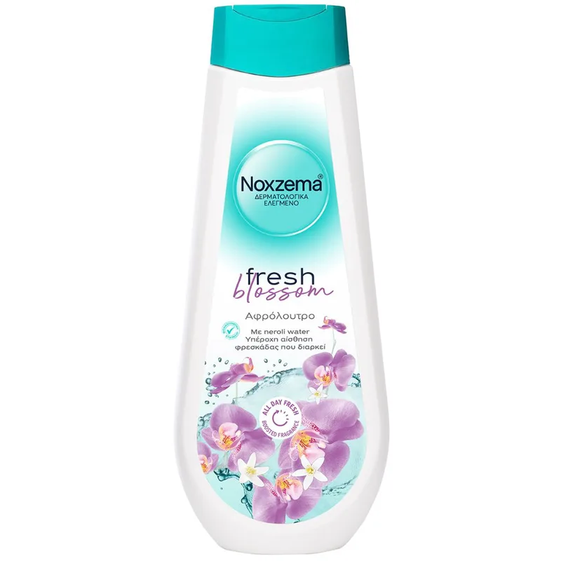 Noxzema Fresh Blossom Shower Gel Ενυδατικό Αφρόλουτρο με Άρωμα Λουλόυδιών για Υπέροχη Αίσθηση Φρεσκάδας που Διαρκεί 750ml