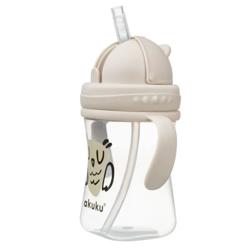 Ποτηράκι Με Καλαμάκι 300ml Owl Akuku A0204 - akuku - A0204