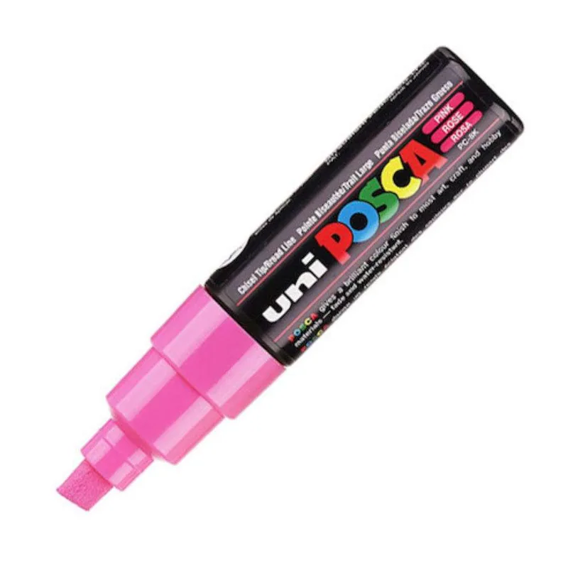 Μαρκαδόρος Posca PC-8K 8mm Πλακέ Ροζ Uni-Ball