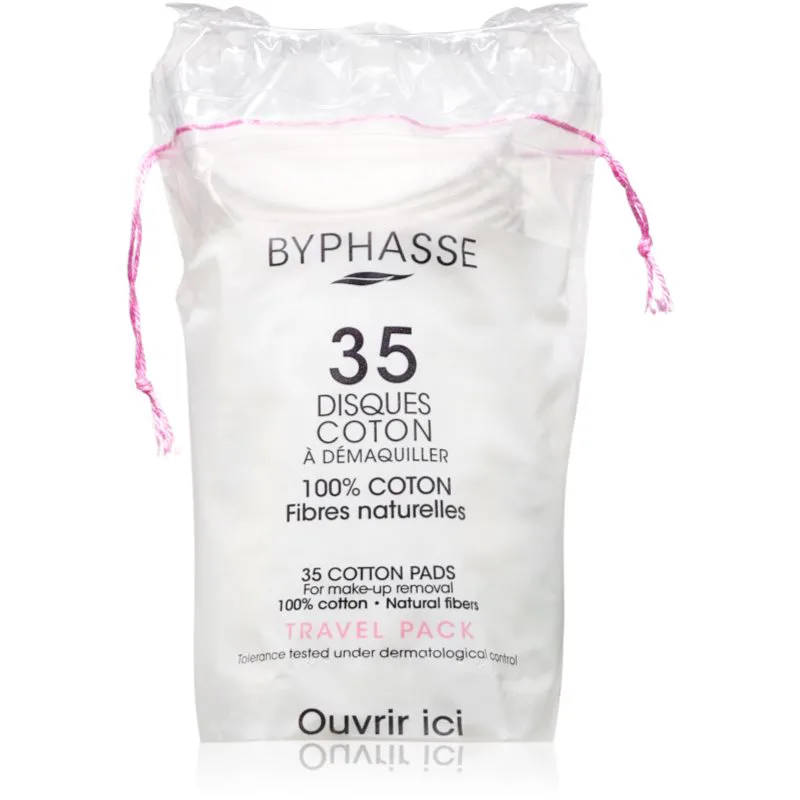BYPHASSE Cotton δίσκοι για ντεμακιγιάζ 35 τμχ