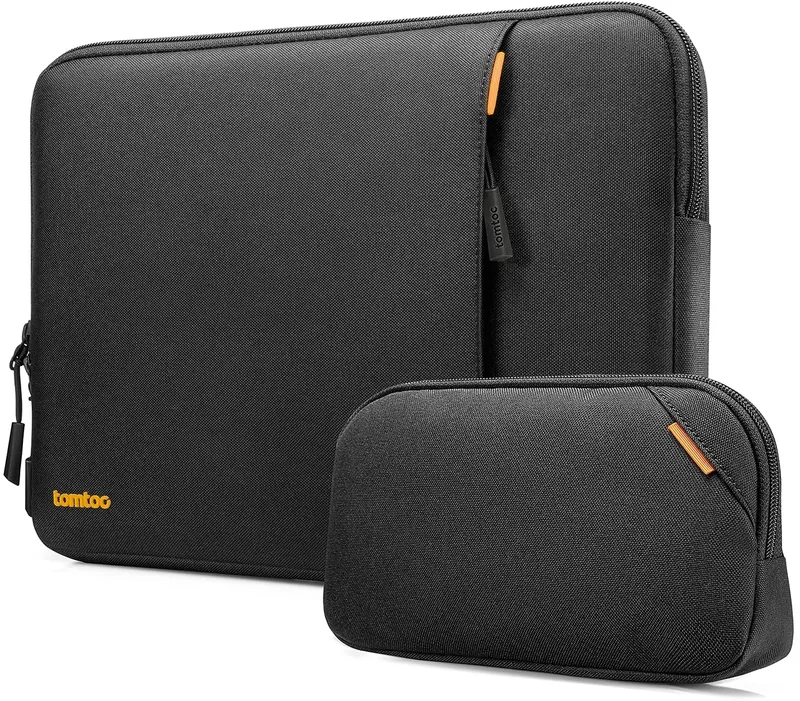 Tomtoc Recycled Sleeve - Σετ Θήκη Versatile A13 για MacBook Pro 14" και Accessory Pouch Θήκη για Αξεσουάρ - Black (A13D2D1GP)