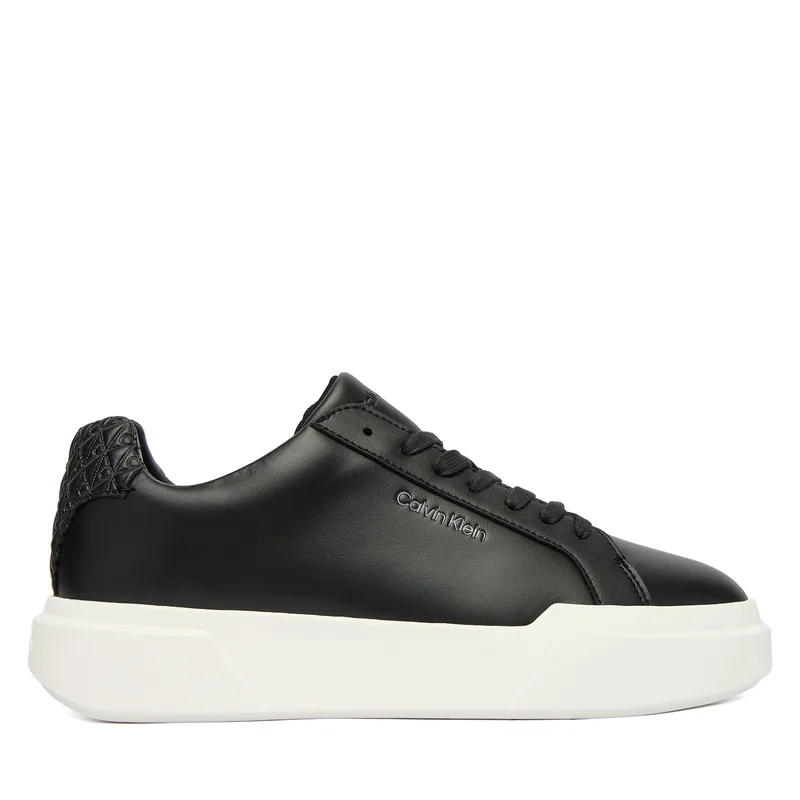 Αθλητικά Calvin Klein Chunky Cupsole Laceup Lth Bt Aop YW0YW02036 Μαύρο