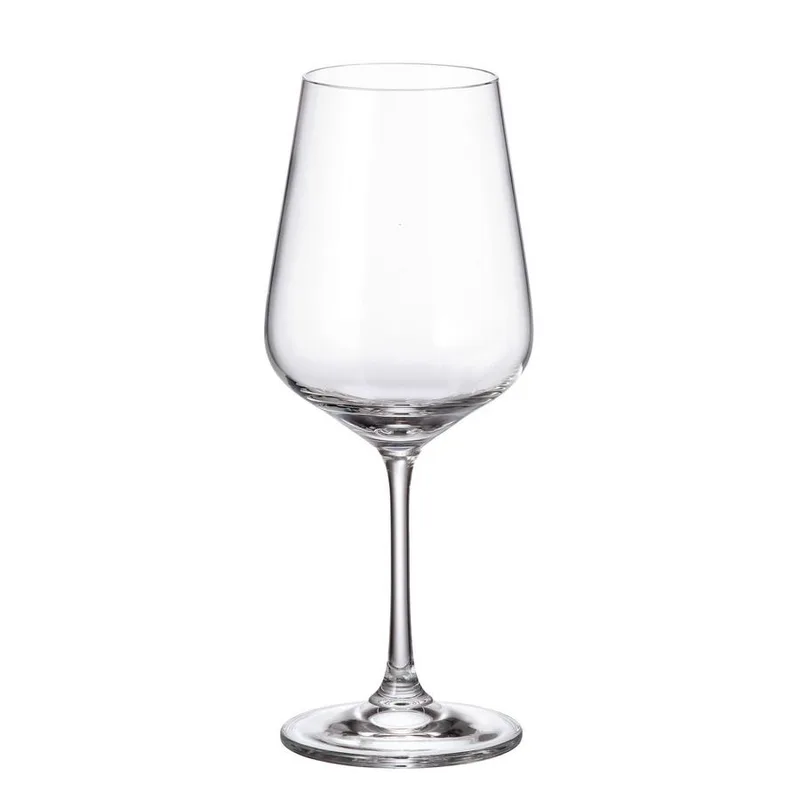 Ποτήρι Κρασιού Κρυστάλλινο Bohemia Strix 450ml CTB06902045 (Σετ 6 Τεμάχια) (Υλικό: Κρύσταλλο, Χρώμα: Διάφανο , Μέγεθος: Κολωνάτο) - Crystal Bohemia - CTB06902045