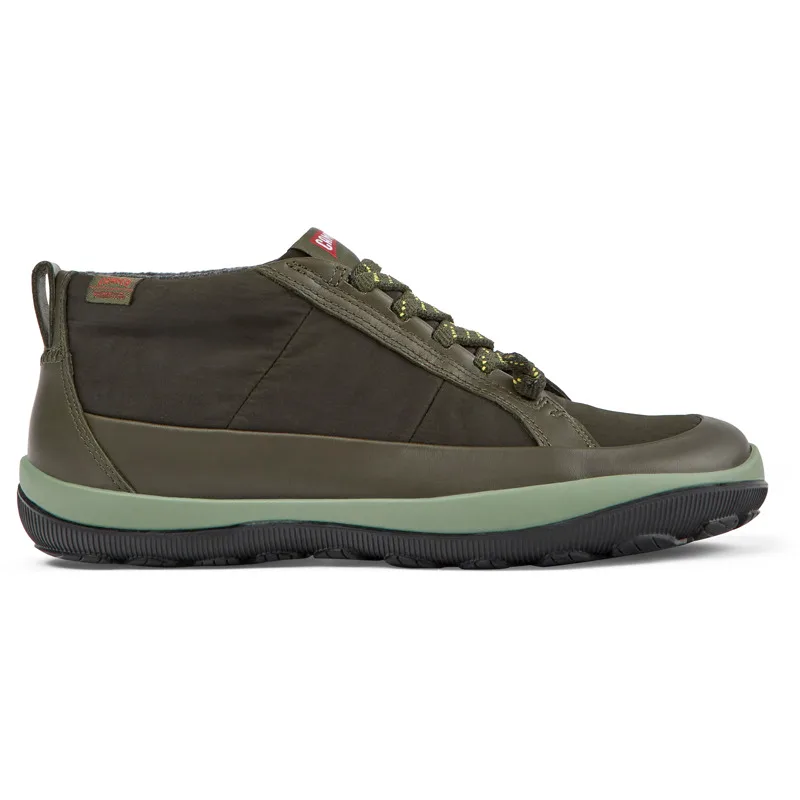 CAMPER Peu Pista PrimaLoft® - Μποτάκια Για Γυναικεία - Πράσινο, Μέγεθος 37, Cotton fabric/Smooth leather