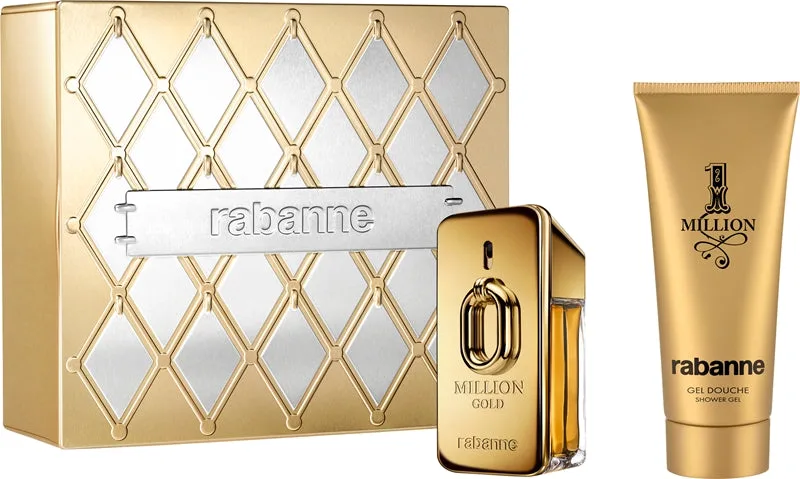 Rabanne Million Gold Gift Set for Men Eau de Parfum 50ml + Perfumed Shower Gel 100ml