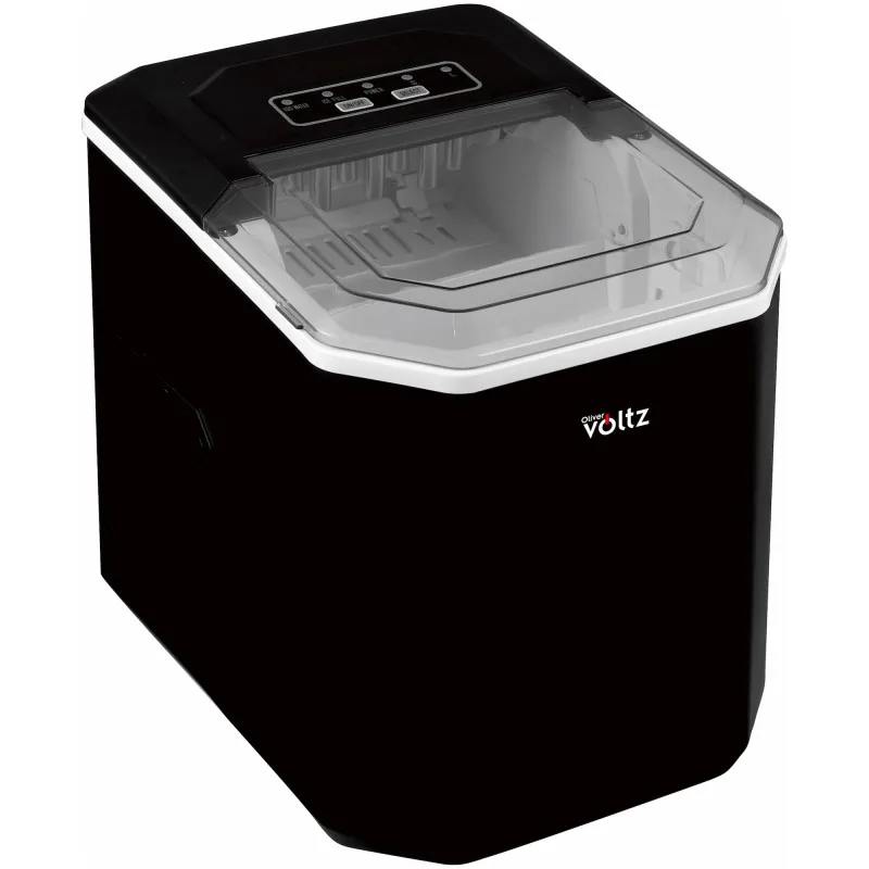 Παγομηχανή Oliver Voltz OV51447B, 120W, 12 kg/24 ώρες, 1,3 l, 9 κύβοι ανά κύκλο λειτουργίας, ένδειξη πάγου και νερού, Μαύρο