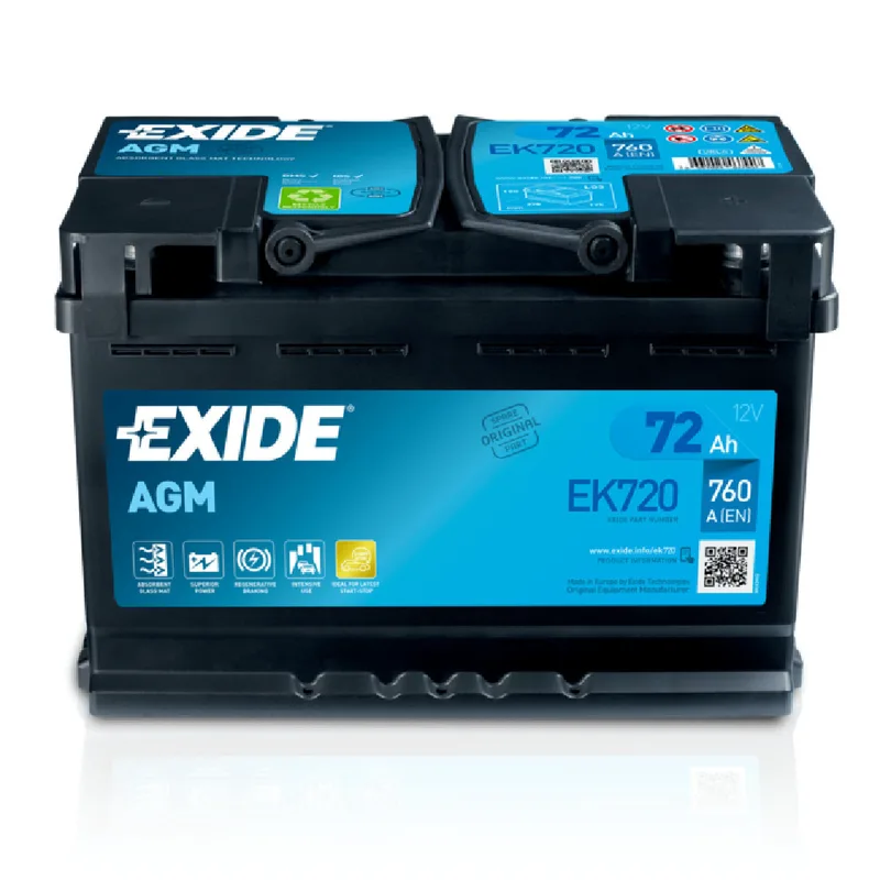 ΜΠΑΤΑΡΙΑ EXIDE AGM EK720
