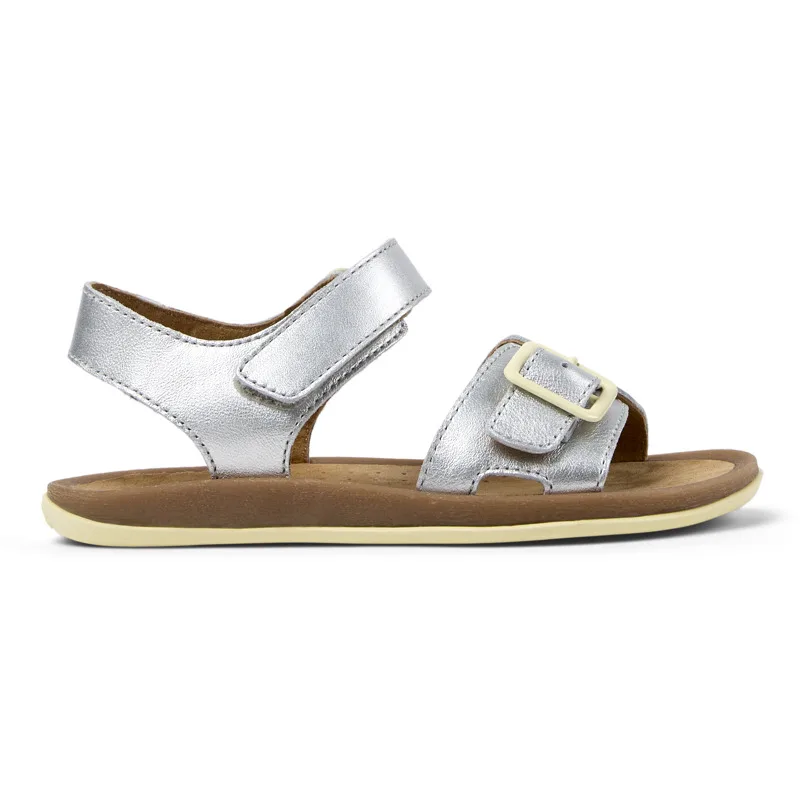 CAMPER Bicho - Πέδιλα Για Κορίτσια - Γκρι, Μέγεθος 32, Smooth leather