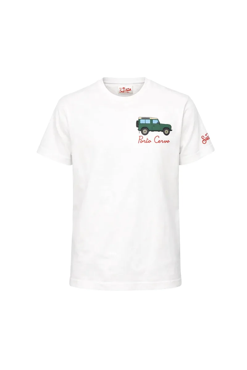MC2 Saint Barth ανδρικό T-shirt "Car Servo" - POT0001-04324L Λευκό