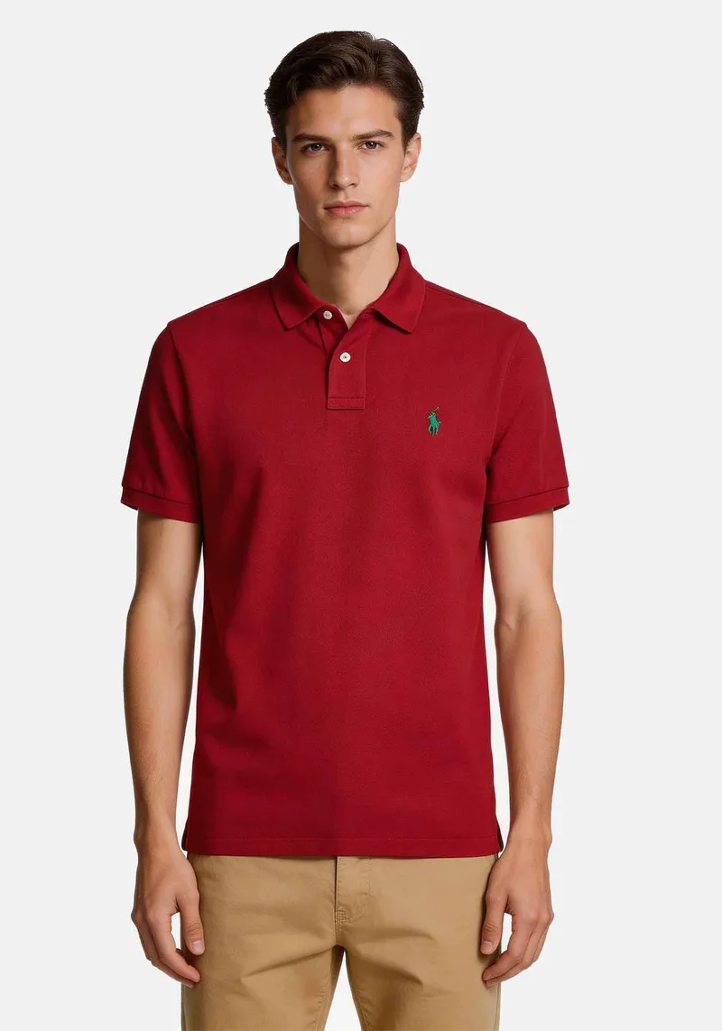 Polo Ralph Lauren Polo Μπλούζα Stretch Mesh - 710680784 516 Red