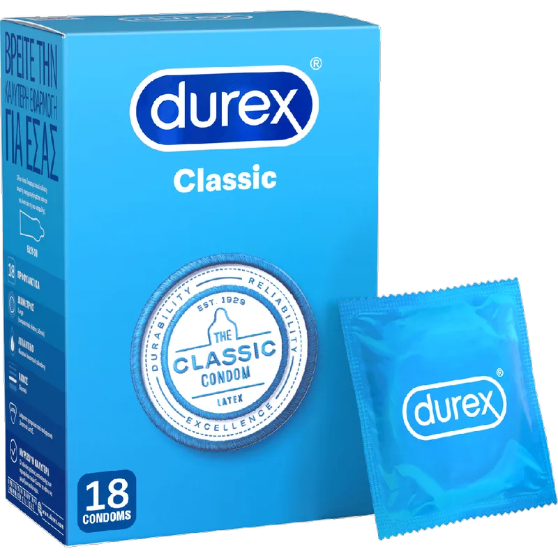 Durex Προφυλακτικά Classic 18 τεμ