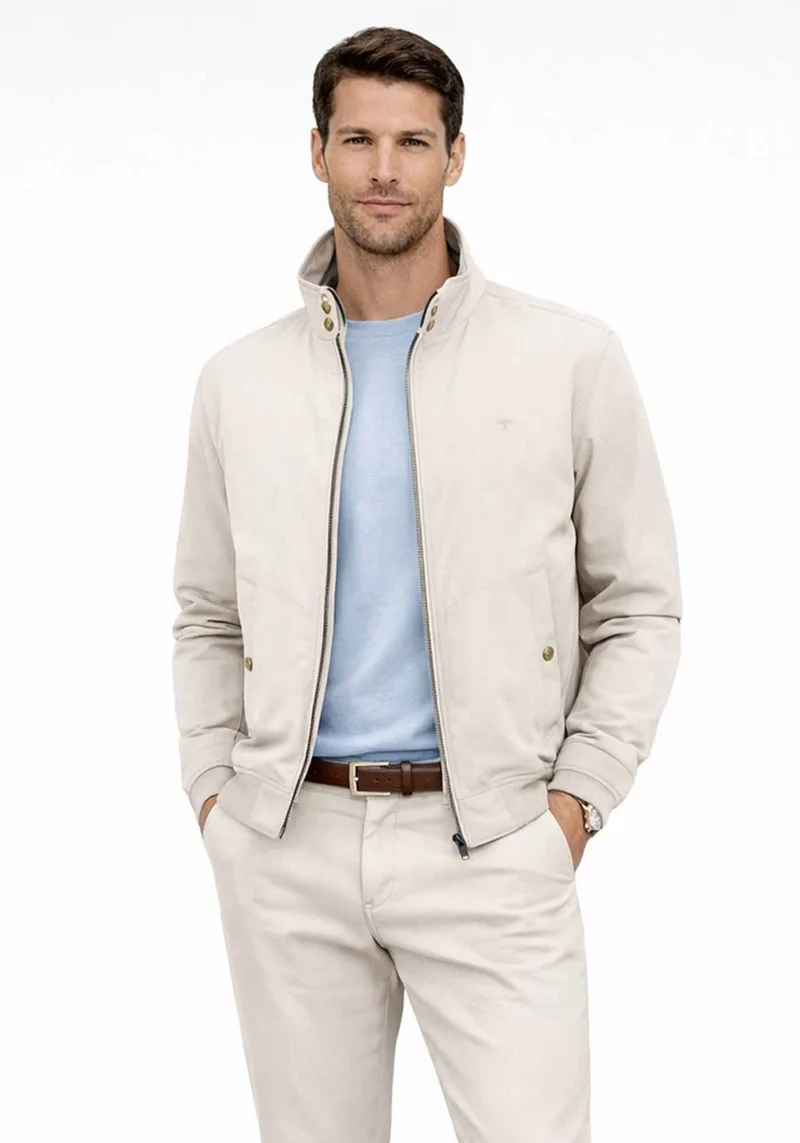 Fynch Hatton Jacket Harrington - 1602 2602 828 Cement