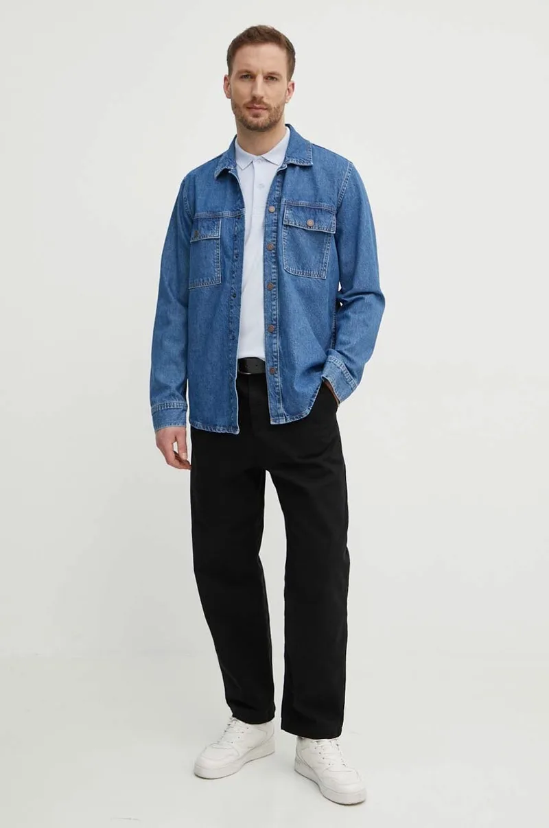 Τζιν πουκάμισο Pepe Jeans BRIGHTON