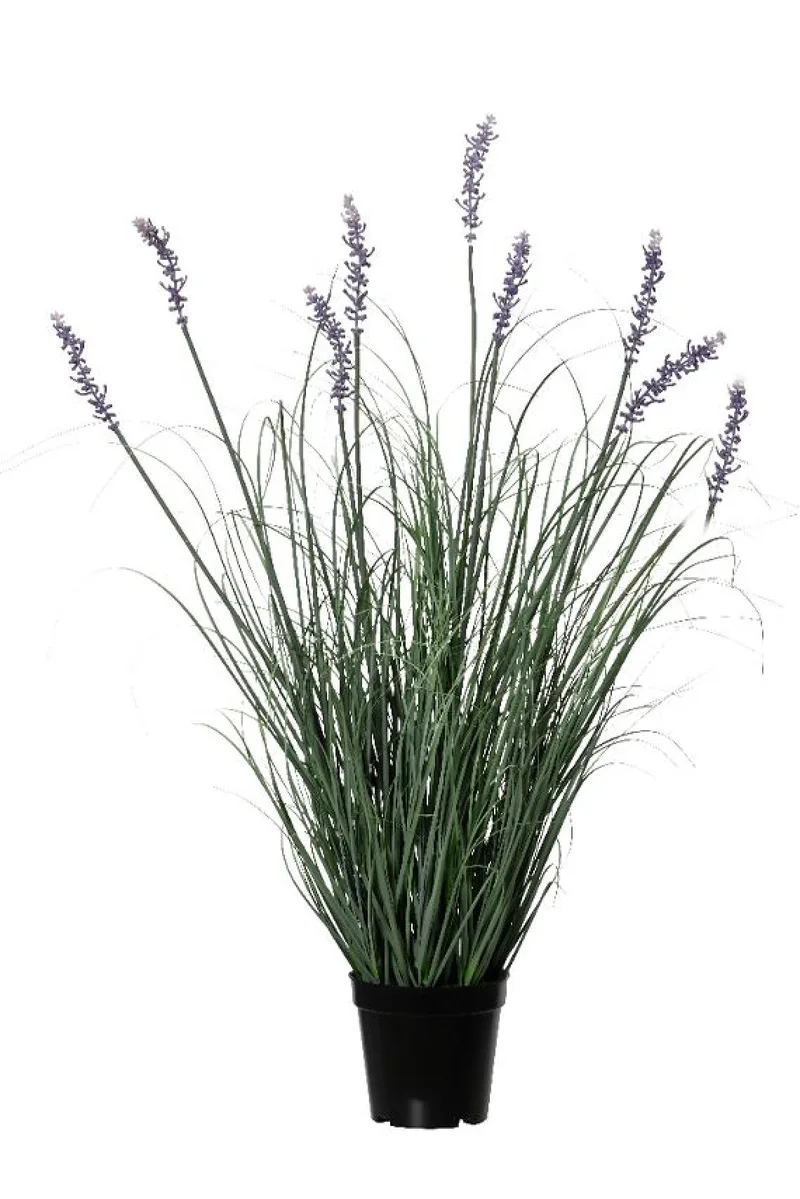 Γρασιδι Με Λεβαντα Σε Γλαστρα 80Cm 28x28x80cm Μονόχρωμο Kaeming
