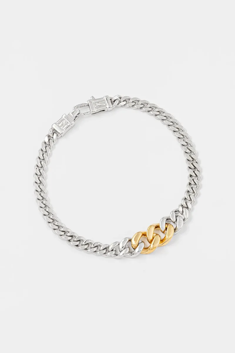 Ασημένιο βραχιόλι Tom Wood Dean Bracelet Duo