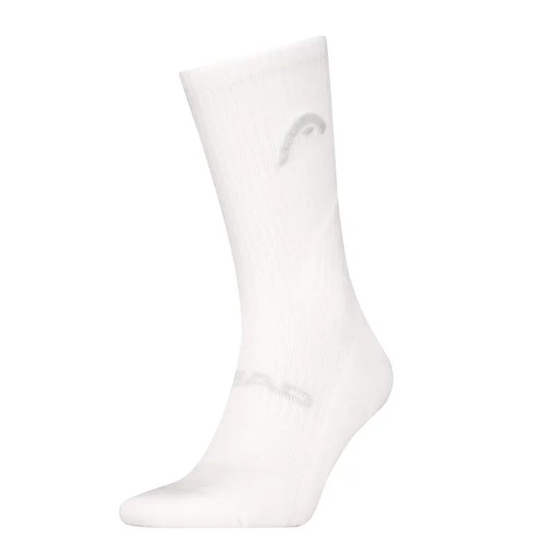 SOCKS TENNIS 1P CREW WHITE TENNIS HEAD