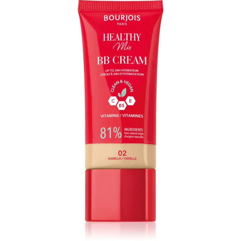 Bourjois Healthy Mix Clean & Vegan BB Cream ΒΒ κρέμα απόχρωση 02 Vanilla 30 ml