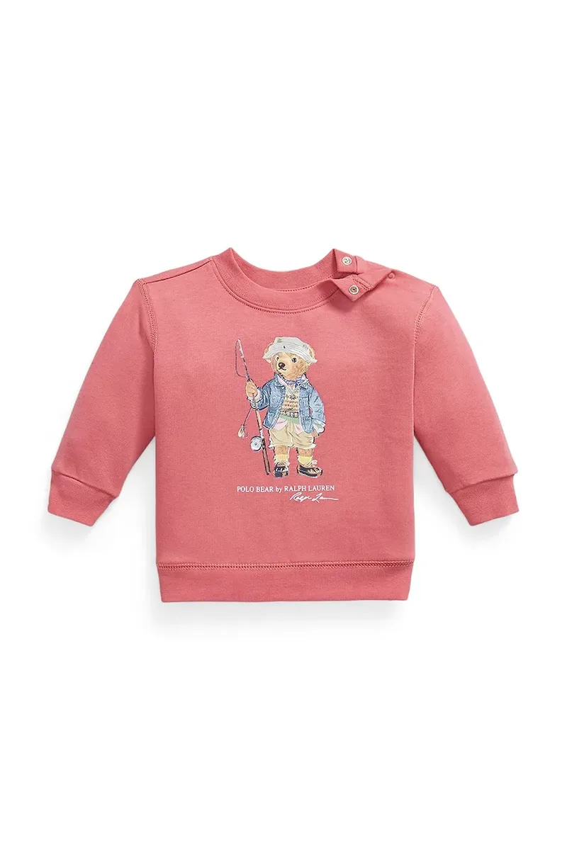 Polo Ralph Lauren μπλούζα βρεφική με βαμβάκι